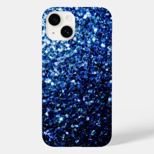 Schöner Dunkelblauer Glitzer Glitzern Case-Mate iPhone Hülle