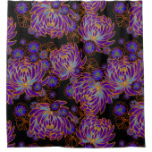 schöner Duschvorhang in japanischem Muster (Vorderseite)