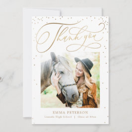 Schöner EDITABLE COLOR Abschluss Vielen Dank Dankeskarte