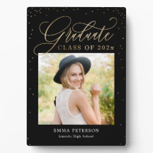 Schöner EDITABLE FARBEN Abschluss Plaque