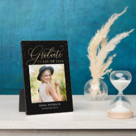 Schöner EDITABLE FARBEN Abschluss Plaque Fotoplatte