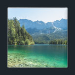 Schöner Eibsee Bayerische Alpen Deutschland Magnet<br><div class="desc">Schöne Alpen am Eibsee - Der Eibsee liegt auf 973, 28 m Seehöhe und Erholungen am nördlichen Fuße der Zugspitze,  dem höchsten Berg Deutschlands.</div>