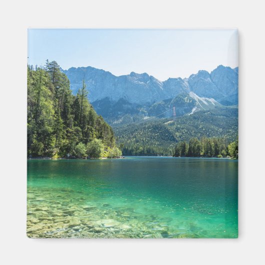 Schöner Eibsee Bayerische Alpen Deutschland Magnet (Vorne)