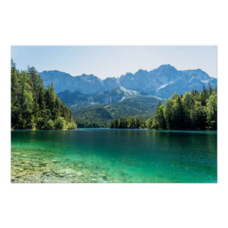 Schöner Eibsee Bayerische Alpen Deutschland Poster