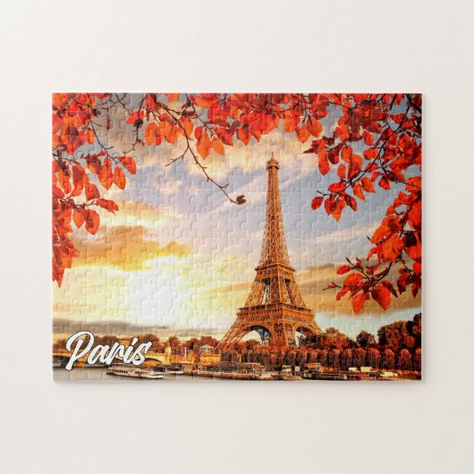 Schöner Eiffelturm | Paris, Frankreich Puzzle (Horizontal)