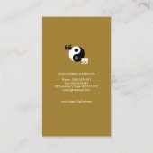 Schöner einfacher Yin Yang Visitenkarte (Rückseite)