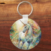 Schöner Einhorn-Schlüsselanhänger mit Individuelle Schlüsselanhänger (Rückseite)