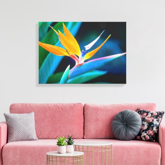 Schöner einzigartiger Bird of Paradise Leinwand (Insitu (Wohnzimmer))
