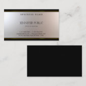 Schöner, einzigartiger Glamour Silver Gold Fine Visitenkarte (Vorne/Hinten)