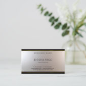 Schöner, einzigartiger Glamour Silver Gold Fine Visitenkarte (Stehend Vorderseite)