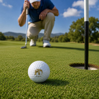 Schöner Elefant Golfball