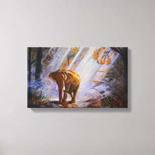 Schöner Elefant   Zazzle_Growshop. Leinwanddruck