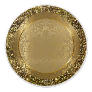 Schöner eleganter Goldentwurf Keramikknauf