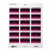 Schöner, eleganter, magischer, zebraglänzender Gli Adressaufkleber (Vorne)