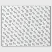 Schöner eleganter Weihnachtsbaum Geschenkpapier (Flach)