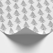 Schöner eleganter Weihnachtsbaum Geschenkpapier (Ecke)