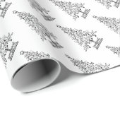 Schöner eleganter Weihnachtsbaum Geschenkpapier (Rolleneckpunkt)