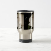 Schöner, eleganter Welpenhund Valentinstag Reisebecher (Mittel)