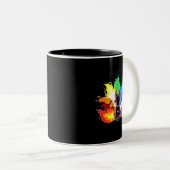 Schöner Elementarkitsunenfox japan spirit 33 Zweifarbige Tasse (VorderseiteRechts)