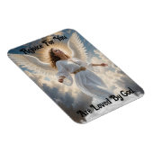 Schöner Engel in Wolken Flexible Magnet (Rechte Seite)