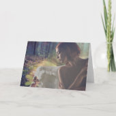 Schöner Engel mit Faiasy Fantasy Art Karte (Vorderseite)