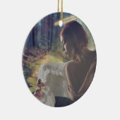 Schöner Engel mit Faiasy Fantasy Art Keramik Ornament (Rechts)