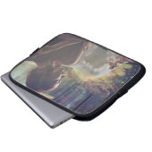 Schöner Engel mit Faiasy Fantasy Art Laptopschutzhülle (Vorne Knopf)