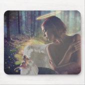 Schöner Engel mit Faiasy Fantasy Art Mousepad (Vorne)