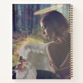 Schöner Engel mit Faiasy Fantasy Art Notizblock (Rückseite)