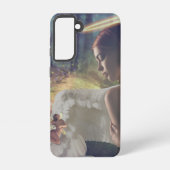 Schöner Engel mit Faiasy Fantasy Art Samsung Galaxy Hülle (Rückseite)