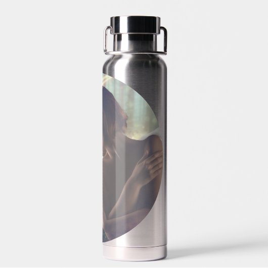 Schöner Engel mit Faiasy Fantasy Art Trinkflasche (Rückseite)