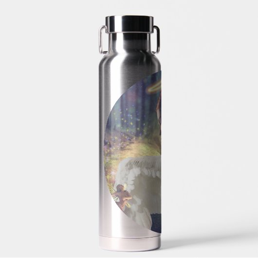 Schöner Engel mit Faiasy Fantasy Art Trinkflasche (Vorne)