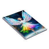 Schöner Engel mit Wings Notizblock (Rechte Seite)