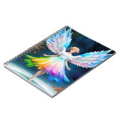 Schöner Engel mit Wings Notizblock (Linke Seite)