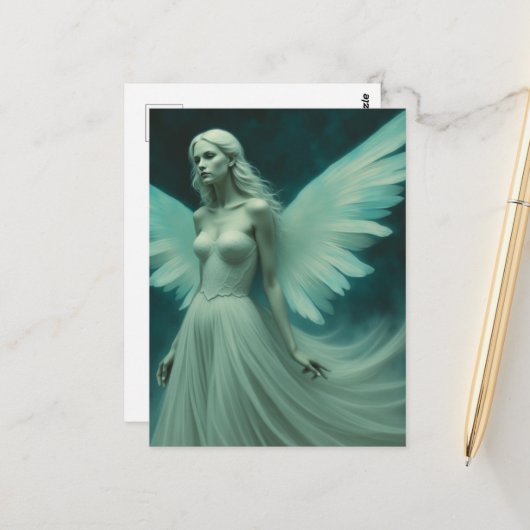 Schöner Engel Postkarte (Vorderseite/Rückseite Beispiel)