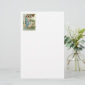 Schöner Engel und goldener Bauch Briefpapier (Stehend Vorderseite)
