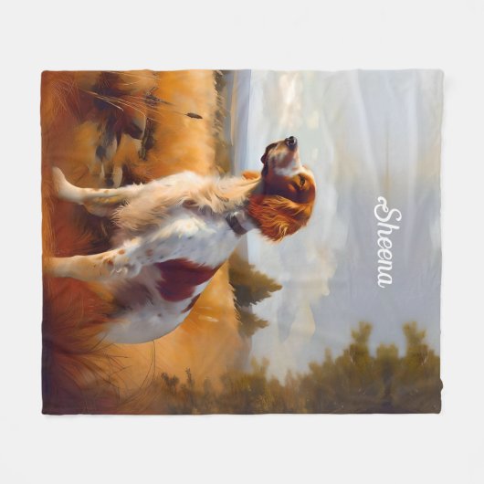 Schöner englischer Setter Fleecedecke (Vorderseite (Horizontal))