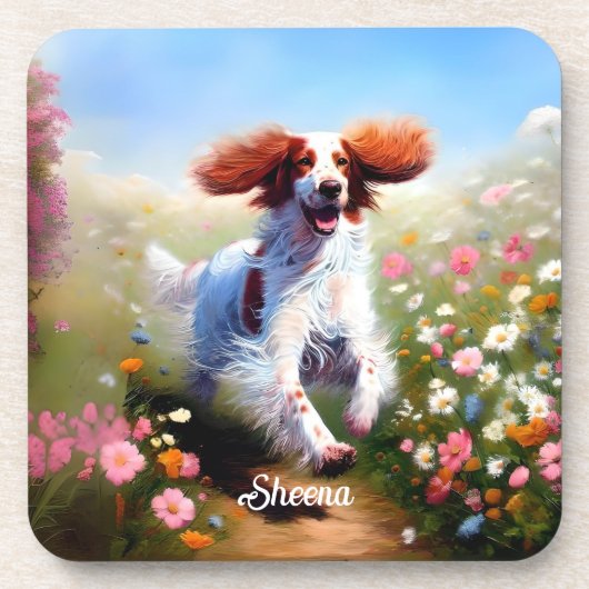 Schöner englischer Setter Getränkeuntersetzer (Vorderseite)