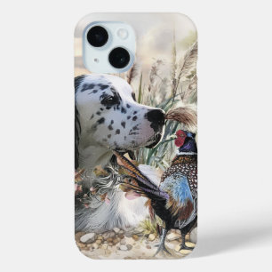 Schöner englischer Setter mit Pheasant , Kunst Case-Mate iPhone Hülle
