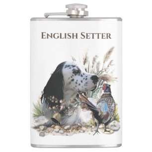 Schöner englischer Setter mit Pheasant , Kunst Flachmann
