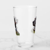 Schöner englischer Setter mit Pheasant , Kunst Glas (Links)