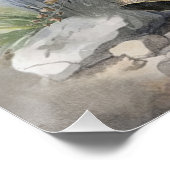 Schöner englischer Setter mit Pheasant , Kunst Poster (Ecke)