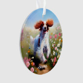 Schöner englischer Setter Ornament (Vorderseite)
