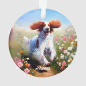 Schöner englischer Setter Ornament (Rückseite)