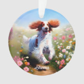 Schöner englischer Setter Ornament (Vorderseite)