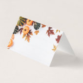 Schöner Erntedank Party Pumpkins Platzkarte (Rückseite)