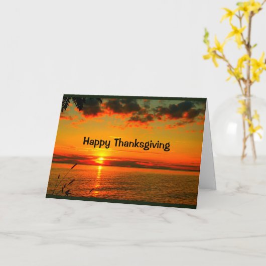 Schöner Erntedank von Sonnenaufgang bis Sonnenunte Karte (Gelbe Blume)