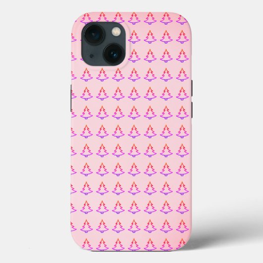 Schöner, erstaunlicher, rosa Christbaum Case-Mate iPhone Hülle (Rückseite)