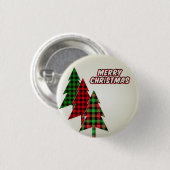 Schöner, erstaunlicher Weihnachtsbaum Button (Vorne & Hinten)
