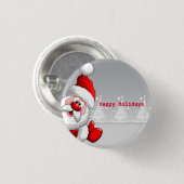 Schöner, erstaunlicher Weihnachtsmann Button (Vorne & Hinten)